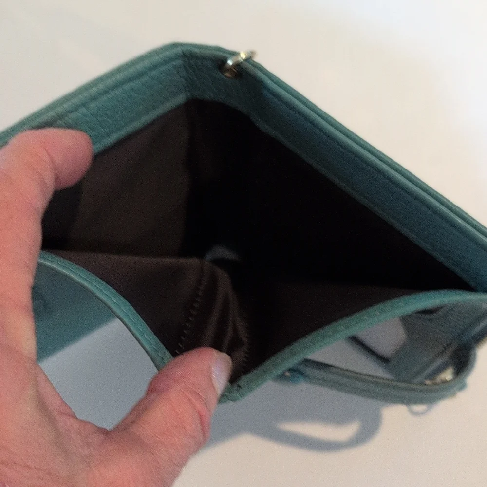 Teal Key & Card Holder with Tassel Nwot - Picture 4 of 8